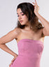 Pink Tube Dress With A Side Opening